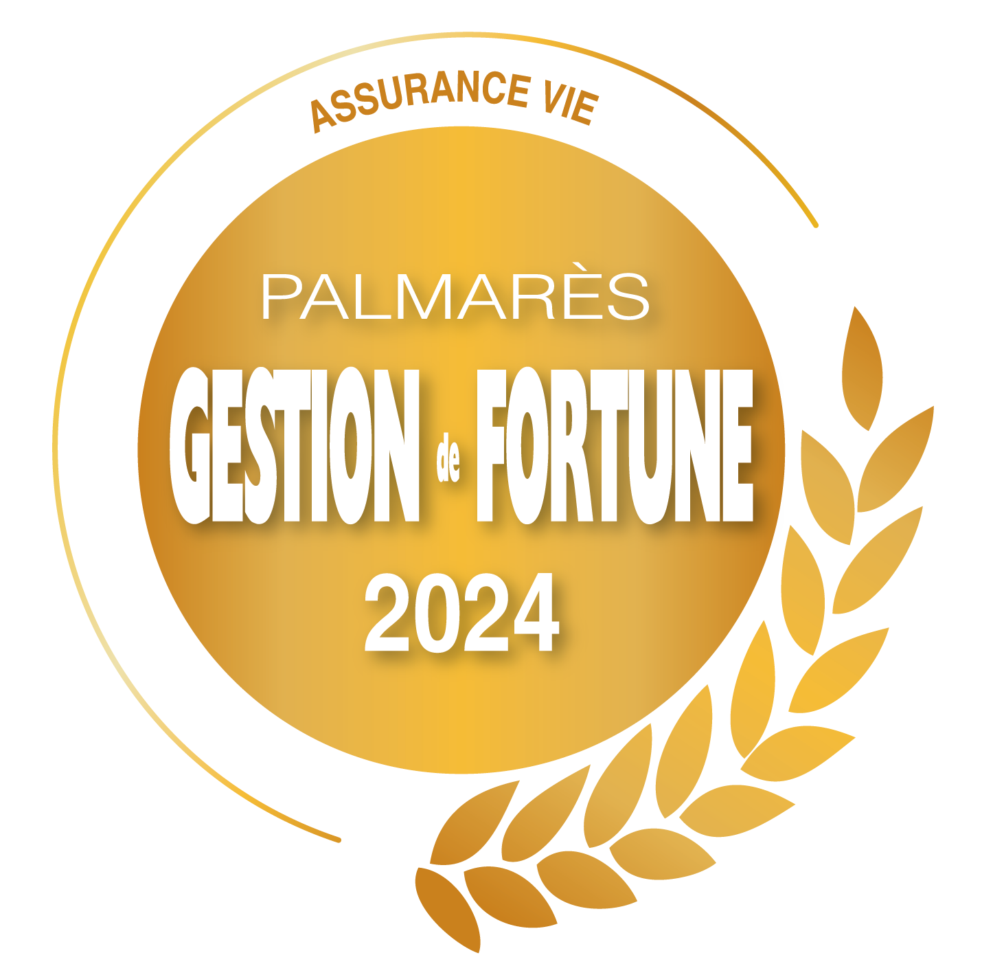 Logo récompense première place dans la catégorie Assurance vie au Palmarès des fournisseurs 2024
