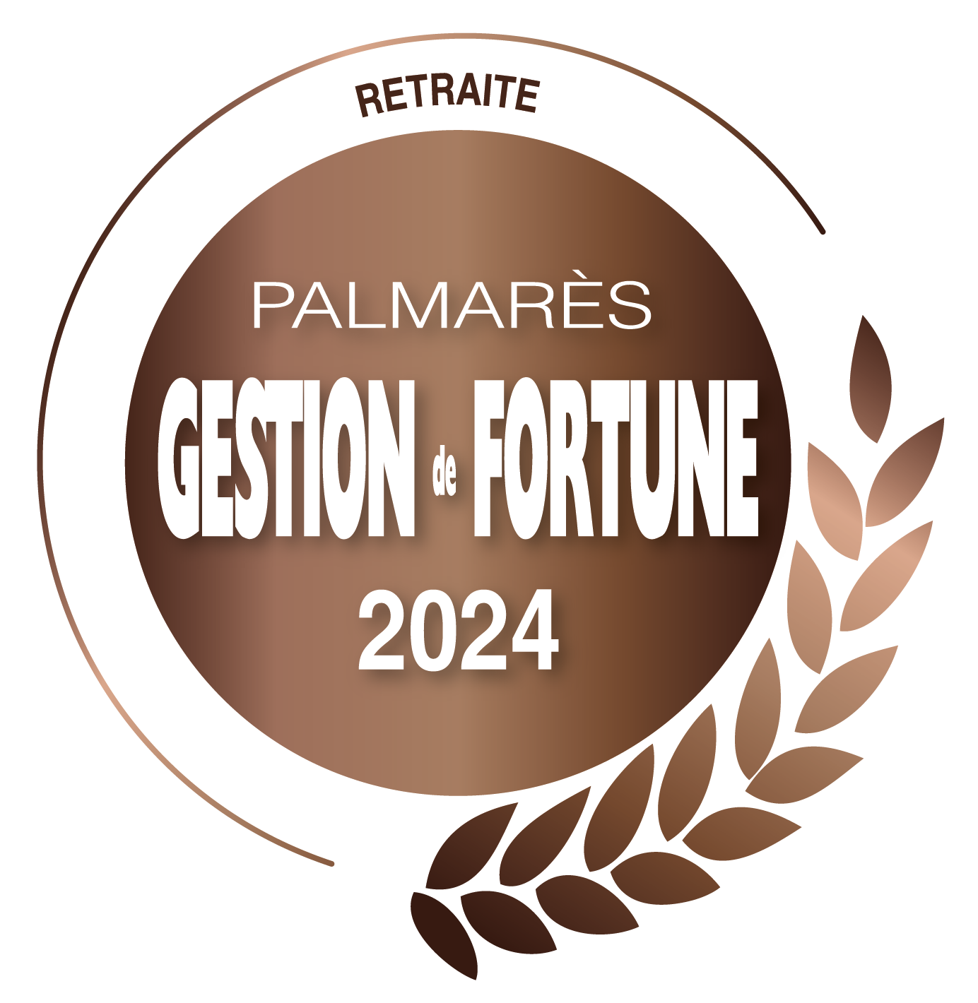 Logo récompense troisième dans la catégorie Retraite au Palmarès des fournisseurs 2024