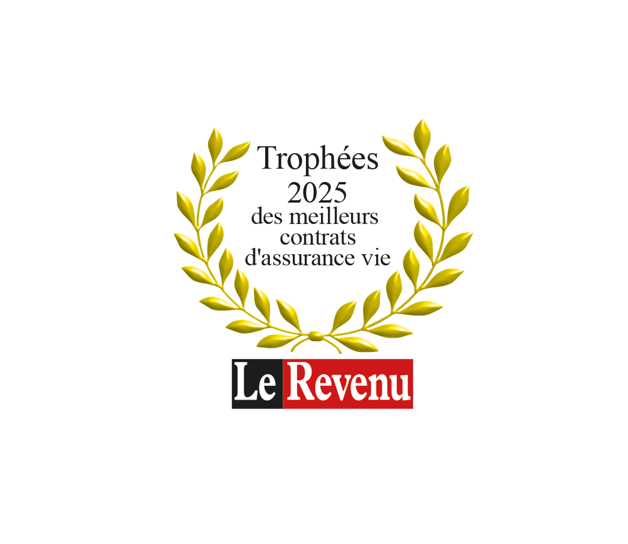 Logo récompense Trophée d’Or 2025 dans la catégorie meilleurs contrats patrimoniaux